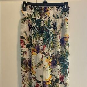 Floral Tropical Maxi Skirt